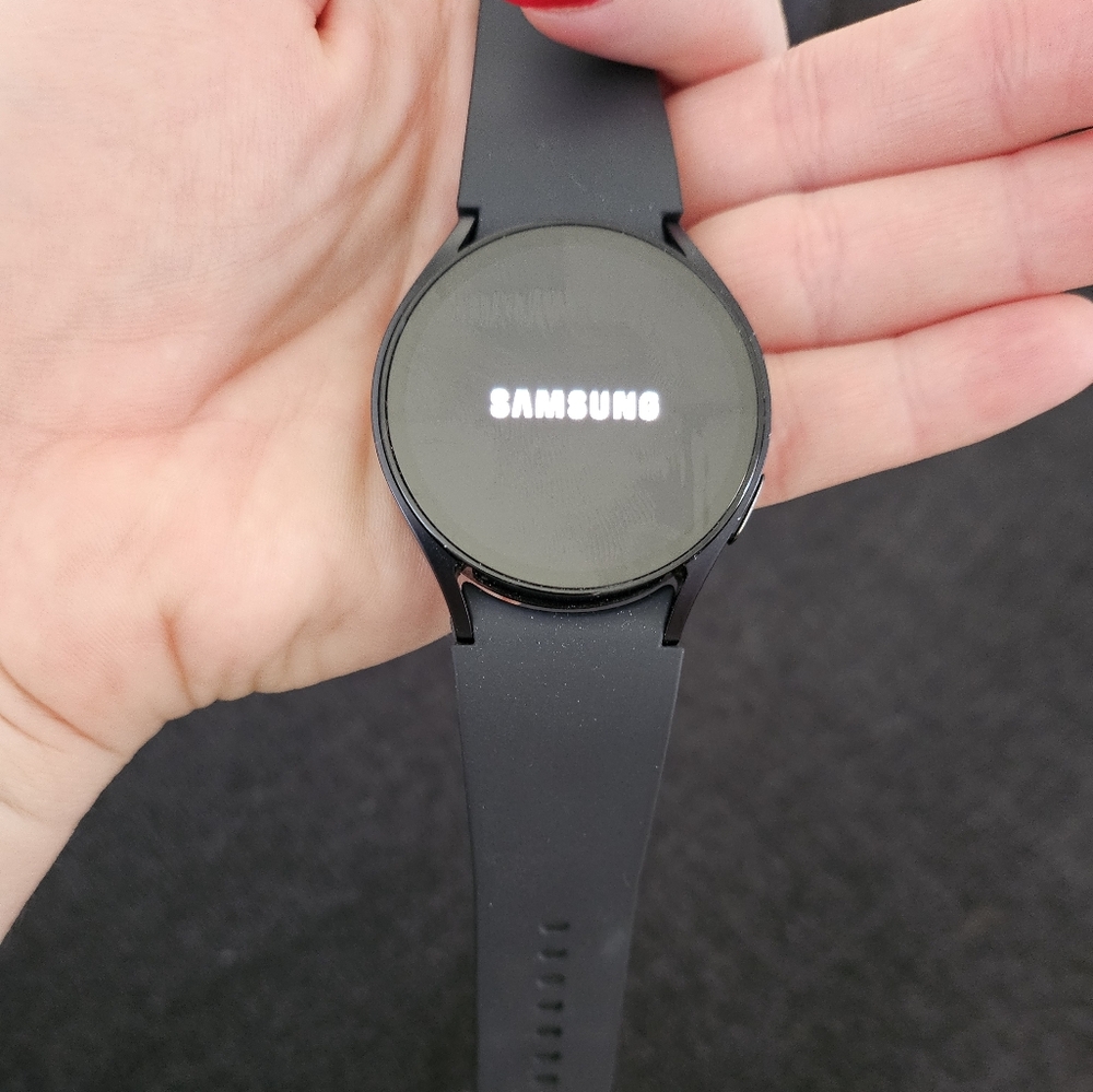 Samsung Black Smartwatch with Circular Display